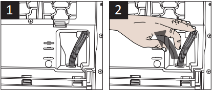 Connecting the water drainage hose