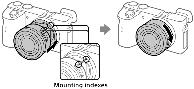 Preparations - Attaching a lens