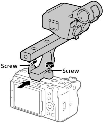 Preparations - Attaching the XLR handle unit