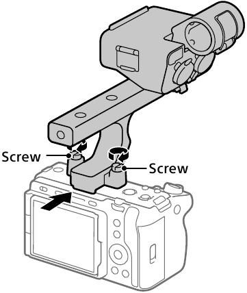 Preparations - Attaching the XLR handle unit