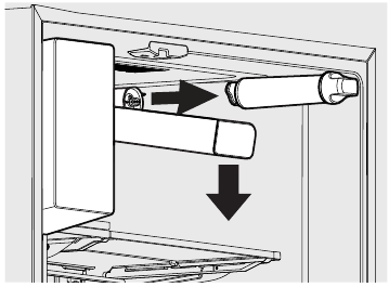 Removing and Replacing the Water Filter Cover