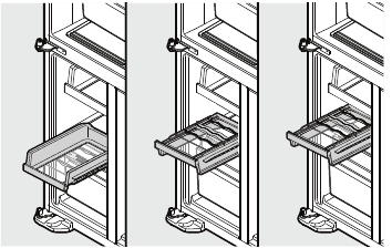 Shelves in 3 Height Positions and Inverted