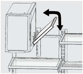 To adjust the flip shelf