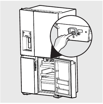 Turning the Ice Maker On and Off