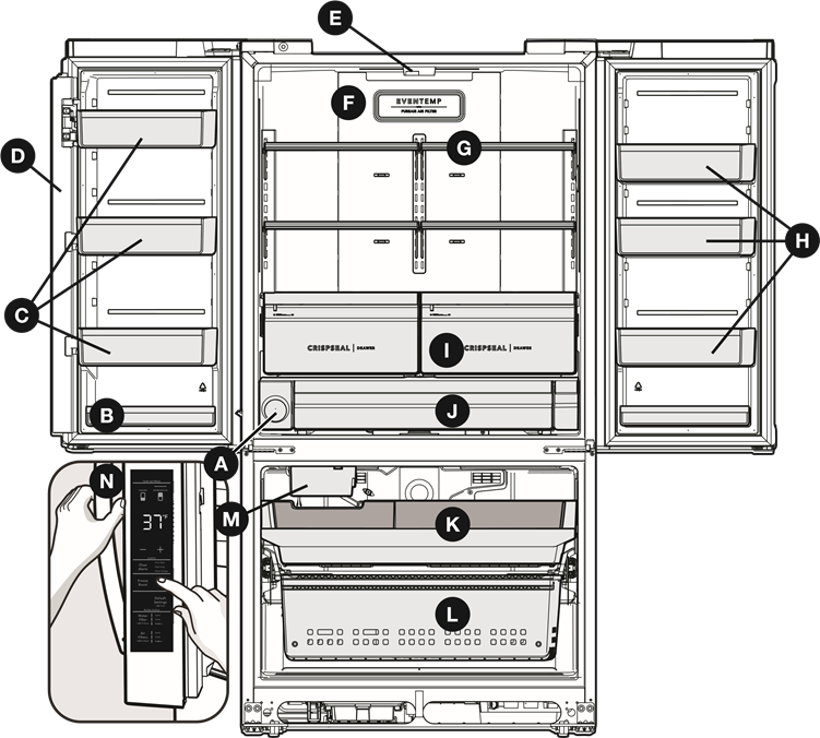 FEATURES - Non- Dispenser Model