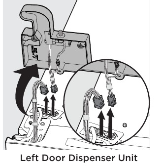 To remove refrigerator doors - Step 2