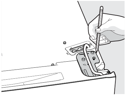 To remove refrigerator doors - Step 4