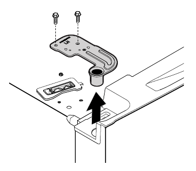 To remove refrigerator doors - Step 8