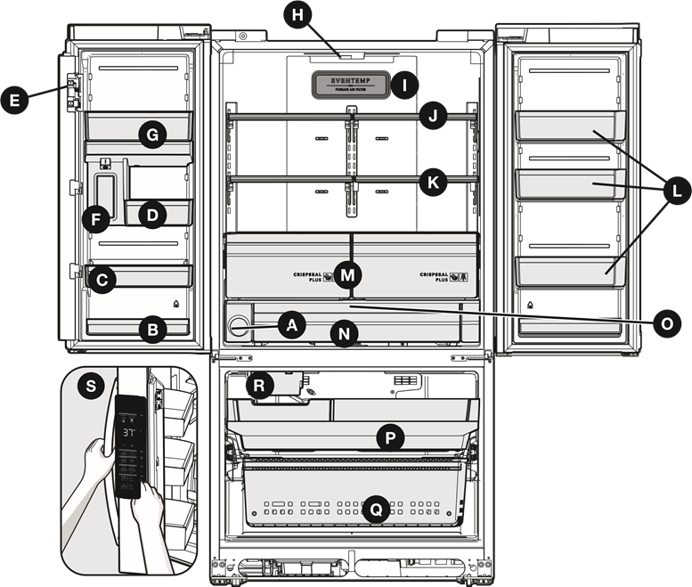 FEATURES - Internal Water Dispenser Model