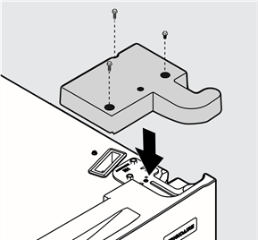 To remove refrigerator doors - Step 1