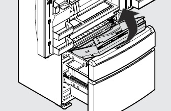 Removing the Custom-Flex Temp Drawer - Step 1