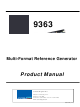 Cobalt Digital Inc 9363 Product Manual