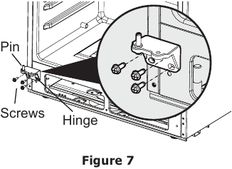 Reversing the door swing - Step 7