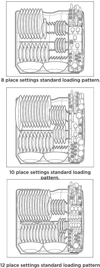 CARE AND CLEANING - Loading the Bottom Rack
