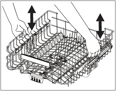 CARE AND CLEANING - Using Adjustable Upper Rack
