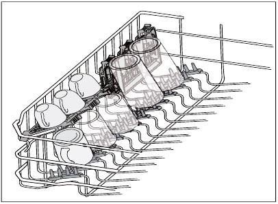 Using the Cup Shelf/Stemware Holders - Example 1