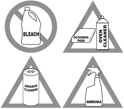 CARE AND CLEANING - Using cleaners with caution