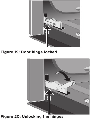 Removing the Oven Door - Step 1