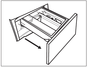 CLEANING THE DETERGENT DISPENSER - Step 1