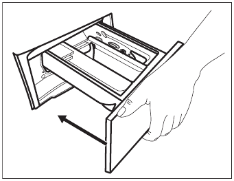 CLEANING THE DETERGENT DISPENSER - Step 4