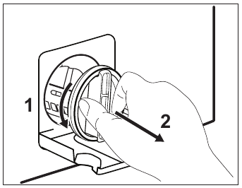 Proceed as follows to clean the pump - Step 4