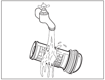 Proceed as follows to clean the pump - Step 6