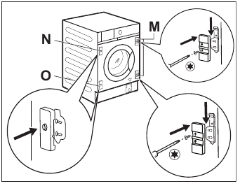 Reversibility of the cupboard door - Step 3