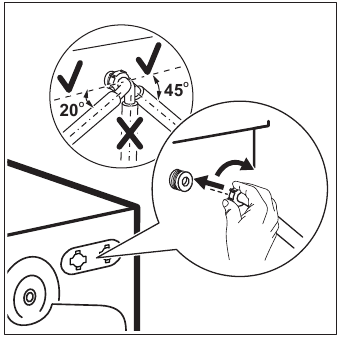 The inlet hose - Step 2