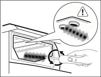 CLEANING THE DRAWER RECESS