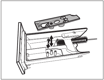CLEANING THE DETERGENT DISPENSER - Step 2