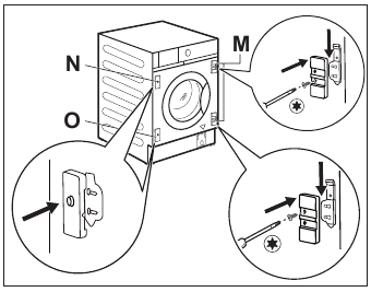 Reversibility of the cupboard door - Step 3