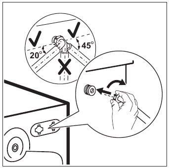 The inlet hose - Step 2