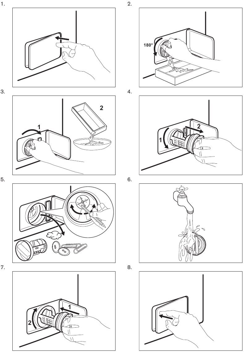CLEANING THE DRAIN FILTER