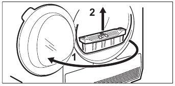 CLEANING THE FILTER - Step 2