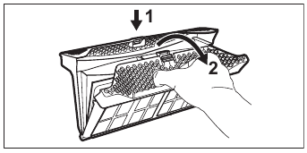CLEANING THE FILTER - Step 3