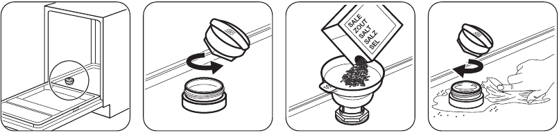 BEFORE FIRST USE - ADDING SALT