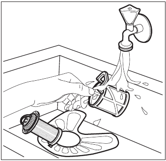CLEANING THE FILTERS - Step 4 - Wash the filters