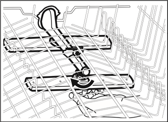 CLEANING THE UPPER SPRAY ARMS - Step 1