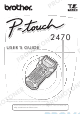 Brother P-touch 2470 User Manual