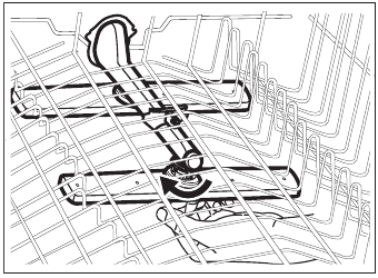 CLEANING THE UPPER SPRAY ARMS - Step 2