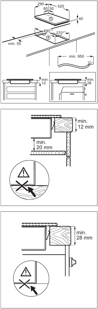 Installation dimensions - Part 2