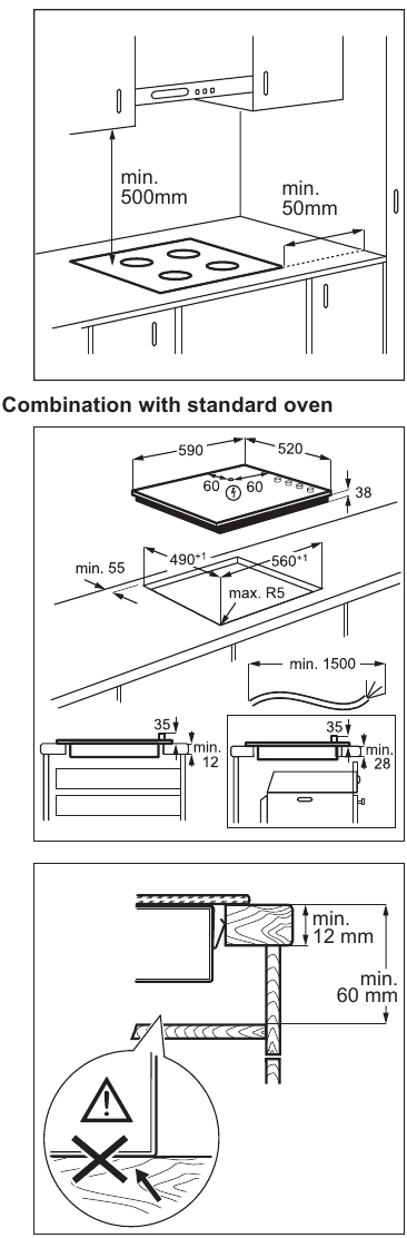 Assembly - Combination with standard oven