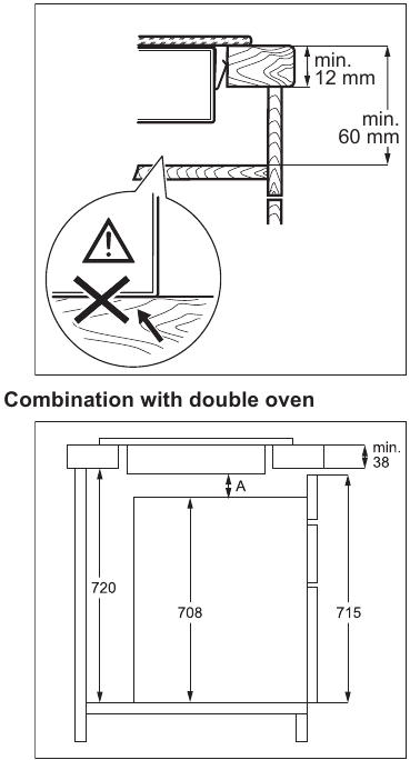 Assembly - Combination with double oven
