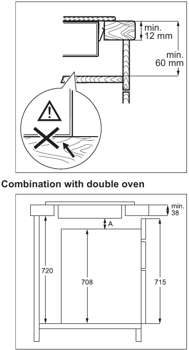 Assembly - Combination with double oven