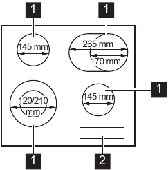 PRODUCT DESCRIPTION - Cooking surface layout