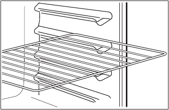 Inserting wire shelf