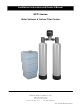 Franklin Water Treatment SCT1 Series Installation Instructions And Owner's Manual
