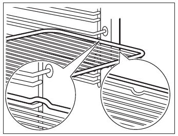 Inserting accessories - Wire shelf