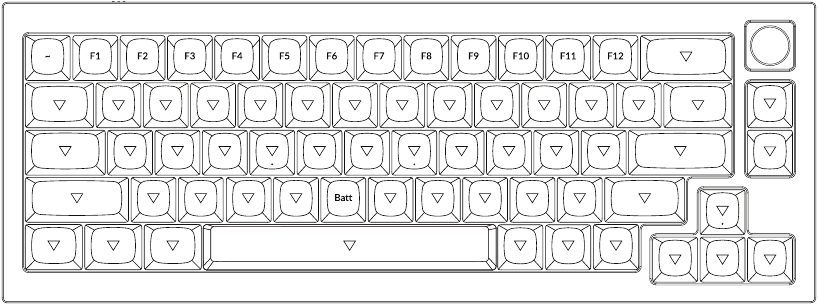 DEFAULT KEY LAYOUT - LAYER 4