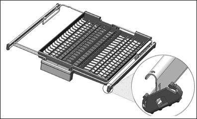 Ceiling cutlery basket - Example 1 - Step 3